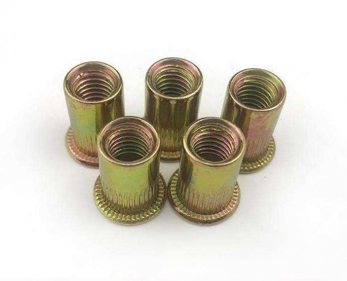 Yellow Zinc Plated Steel TwistResistant Rivet Nuts Blind Rivet Nuts