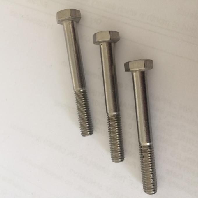A4-70 Stainless Steel Partially Threaded Hex Head Screws Left-Hand Threaded Hex Bolts
