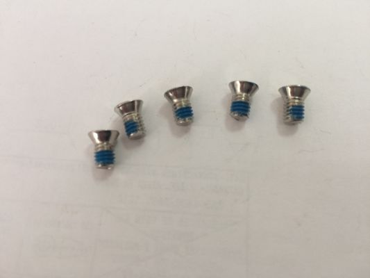 China Stainless Steel Micro Countersunk Flat Head Screw Blue Nylok Stainless Steel Machine Screws Small Screws supplier
