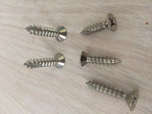 China Stainless Steel Phillips Flat Head Thread-Cutting Self Tapping Screw Countersunk Head Tapping Screw for Wood supplier