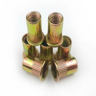 China Yellow Zinc Plated Steel Twist-Resistant Rivet Nuts Blind Rivet Nuts supplier