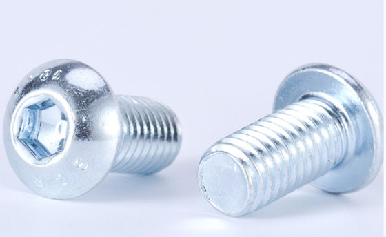 China ISO7380 Steel Button Head Hex Drive Screws , Zinc Plated M5 Hex Screw supplier