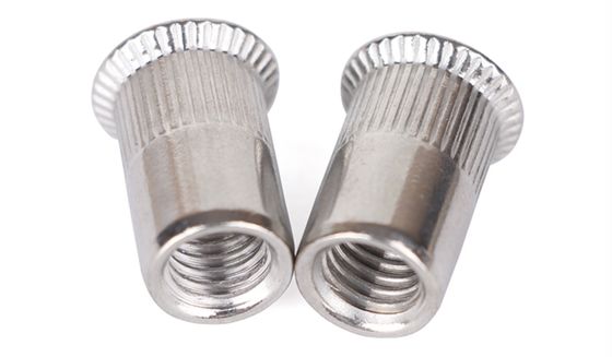 China SS Countersunk Head Rivet Nuts Vented Flat Head Chemical Resistant supplier
