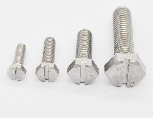 China GB29.1 Slotted Hex Head Cap Screw , Fully Threaded Stainless Steel Hex Bolts supplier