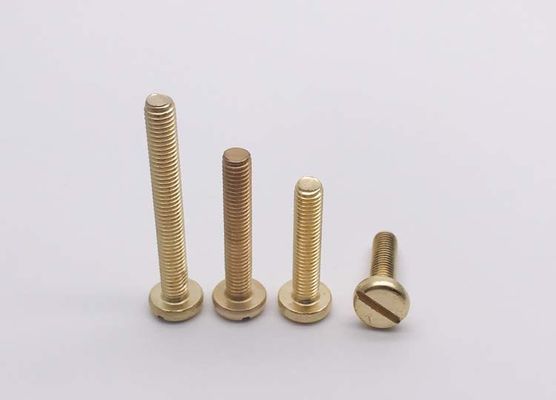 China Brass Pan Head Slotted Screws  Slotted Drive Pan Head Machine Screws DIN85 Slotted Drive Machine Screws supplier