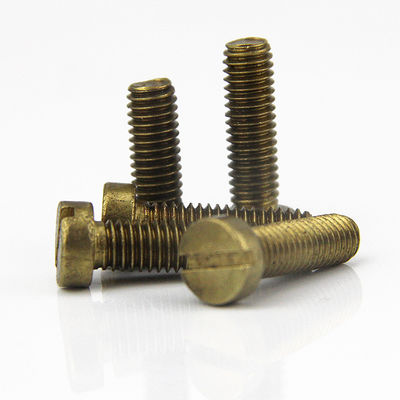 China Brass Slotted Drive Fillister Head Machine Screws Brass Fillister Head Machine Screws supplier