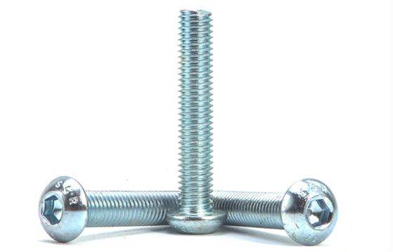 China White Zinc Plated  Hex Socket Head Screw Class 10.9 ISO7380 Standard supplier