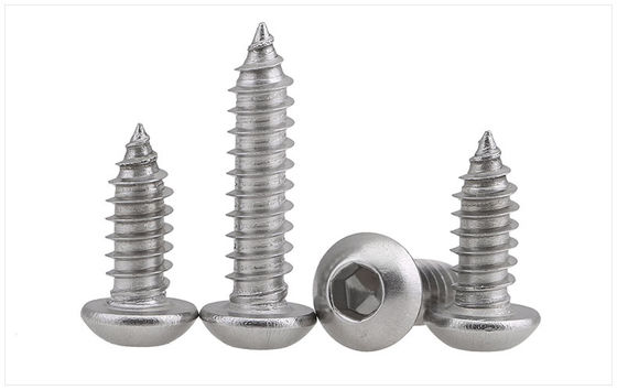 China Round Head Socket Drive Pointed Screws Pan Head Hex Drive Self Tapping Screws supplier
