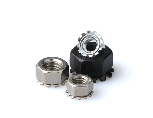 China Zinc Plated Steel&amp; Stainless Steel Locknut with External-Tooth Lock Washer K Locknuts supplier