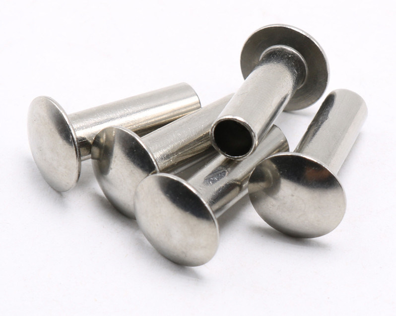 Stainless Steel Semi Tubular Rivet Round Head Hollow End For Brake Lining