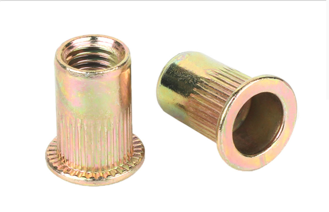 Durable Alloy Steel Rivet Nuts , M6 Rivet Nut With Yellow Chromate Plated
