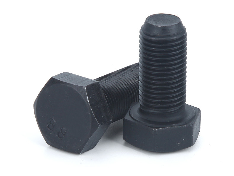 Black Zinc Plated Class 8.8 Steel Hex Head Screws Grade 8.8 Steel Hex Bolts