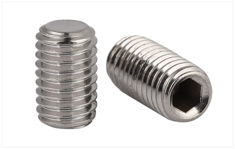 Stainless Steel Flat Point Hexagon Socket Drive Set Screws ISO4026 Flat