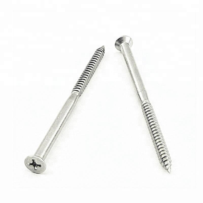 Stainless Steel Cross Recessed Countersunk Head Wood Screws Furniture