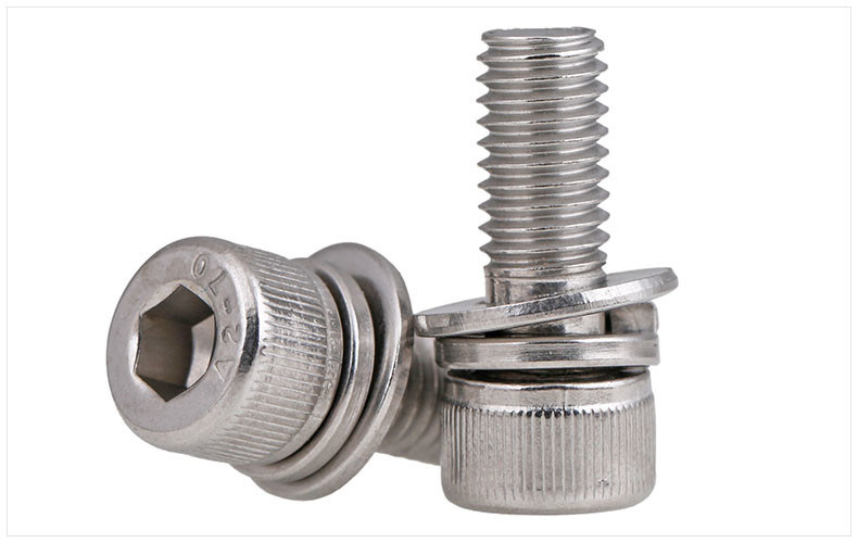 Stainless Steel Knurled Socket Head Cap Screws With Spring And Plain