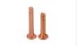 Red Copper Solid Flat Head Rivets Fasteners Good Corrosion Resistance supplier
