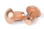 Red Copper Pan Head Knurling Rivets Roud Head Knurled Rivets Rivets for Name Plate supplier