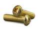 Brassl Pan Head Phillips Machine Screws DIN7985 Brass Rounded Head Phillips Screws supplier