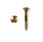 Yellow Brass Slotted Drive Oval Head Wood Screws  Round Head Furniture Screws supplier