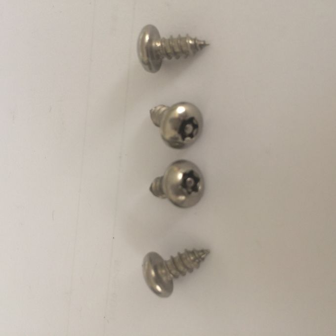 18-8 Stainless Steel Torx Rounded Head Screws Pin In Torx Pan Head Safety Screw Stainless Steel Tapping Screws