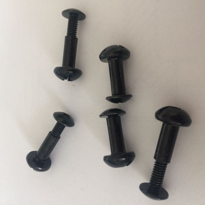 Black Zinc Plated Steel Binding Barrels and Screws