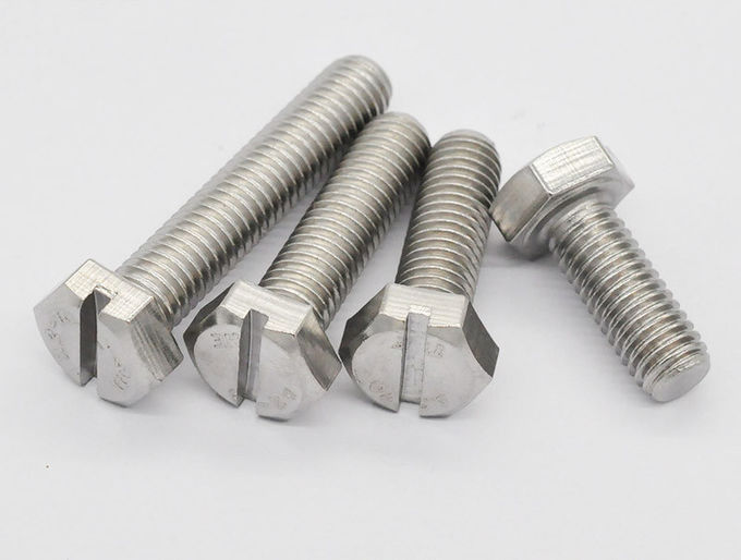 GB29.1 Slotted Hex Head Cap Screw , Fully Threaded Stainless Steel Hex