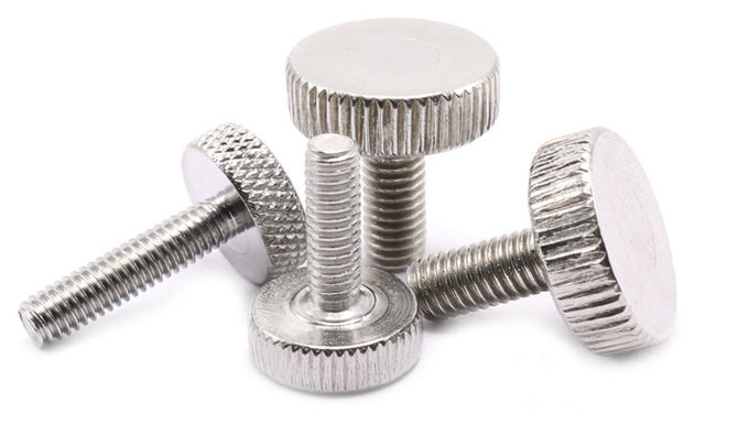 18-8 Stainless Steel Low-Profile Knurled-Head Thumb Screws DIN653 Knurled Thumb Screws  Ajustment Screws