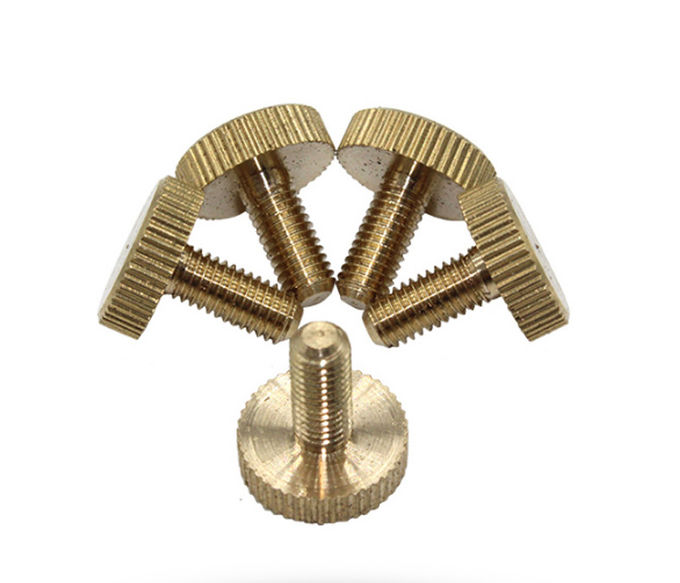 Brass LowProfile KnurledHead Thumb Screws Brass KnurledHead