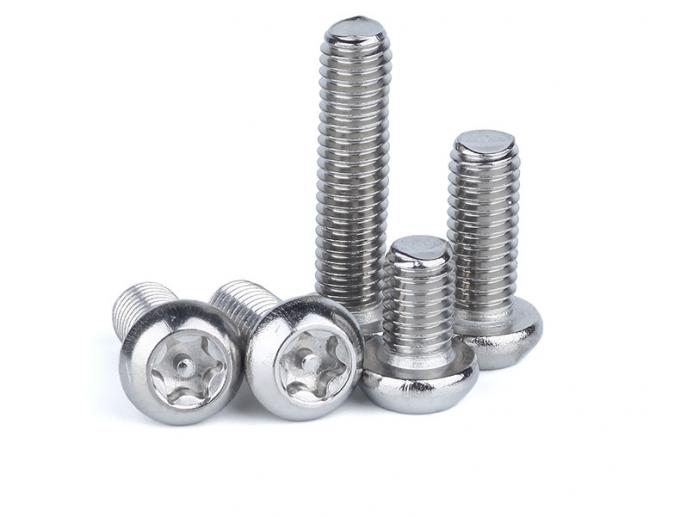Tamper Resistant Button Head Torx Screws ASME 18.3 With Fully Threaded
