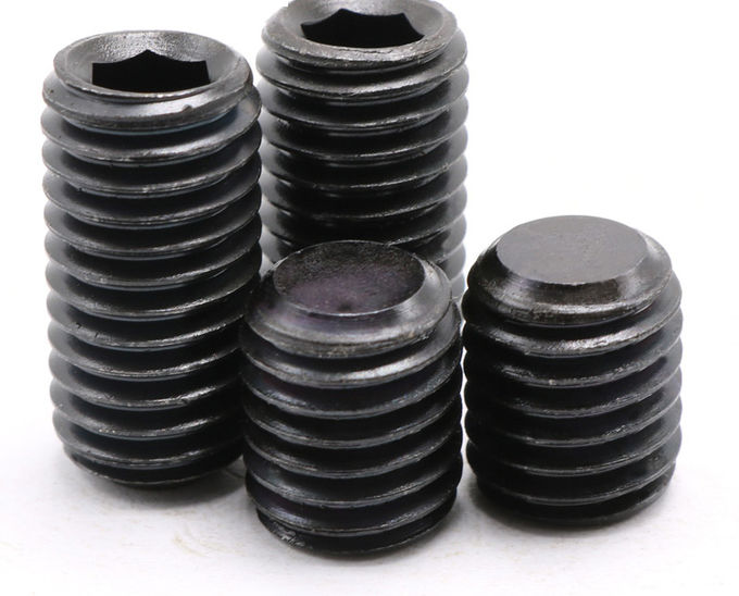 Class 12.9 Alloy Steel Hexagon Socket Drive Headless Screws with Flat Point