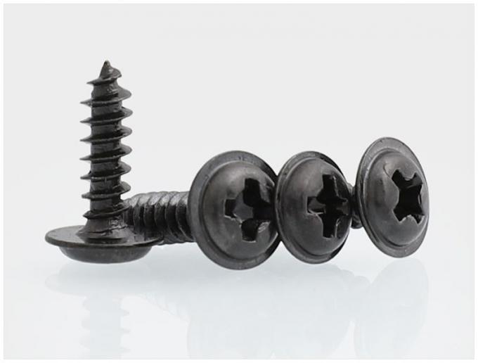 DIN968 Black Oxide Steel Phillips Drive Pan Head Tapping Screw with