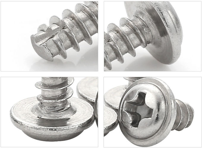 Extra Wide Rounded Head Metal Tapping Screws Thread - Cutting Tapping Screws