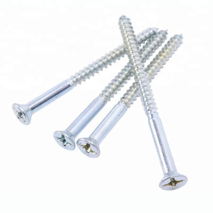 Stainless Steel Cross Recessed Countersunk Head Wood Screws Furniture