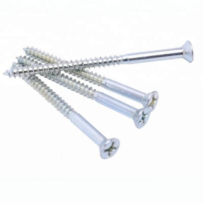 Stainless Steel Cross Recessed Countersunk Head Wood Screws Furniture