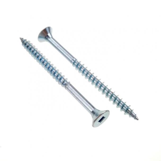 Zinc Plated Steel Square Drive Countersunk Head Wood Screws Square