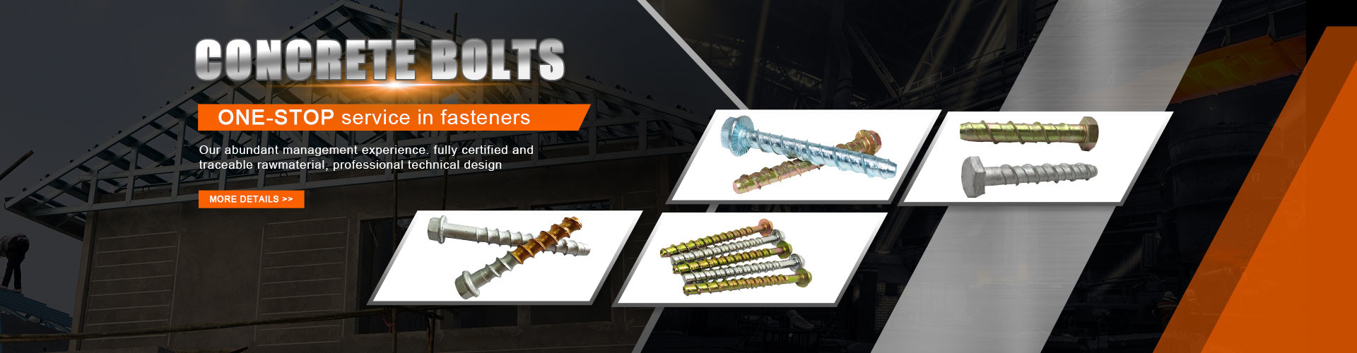 QUALITÉ Attaches de boulons usine