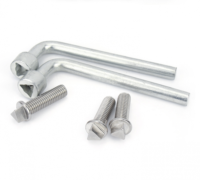 Triangular Bolt 304 stainless steel triangle head anti-theft screw chassis bolt outer ...