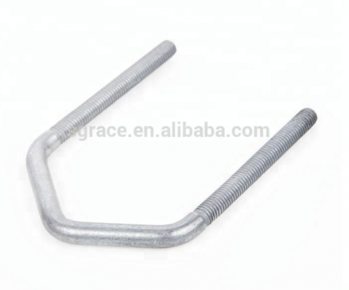 Carbon Steel Dacromet V Anchor Bolts U Bolts Inch Size Square Bending V Shape U Bolt