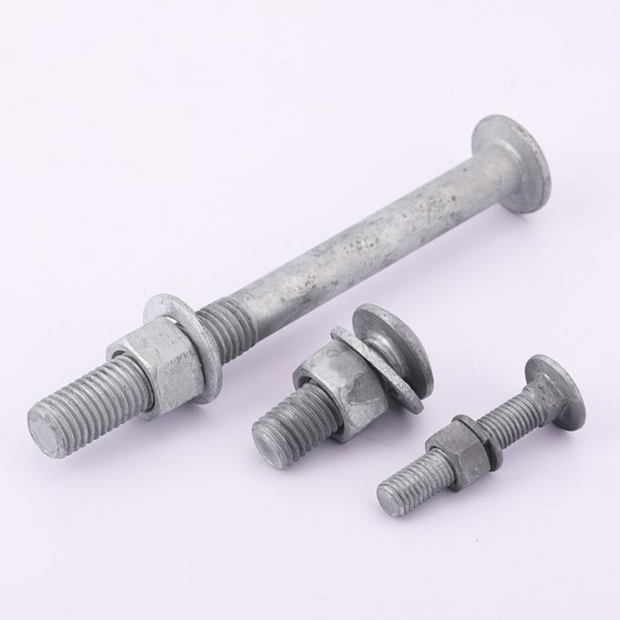 ISO Highway Guardrail Bolt Hot Dip Galvanized Guardrail Safty Bolts And