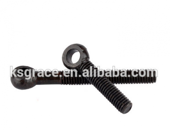 Carbon Steel Lifting Eye Bolt DIN444 Black Oxide Coating Eye Bolt Grade 4.8