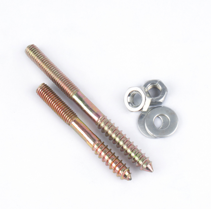 M6 Double Head Thread Dowel Screw Furniture Fixing Wood Dowel Screw