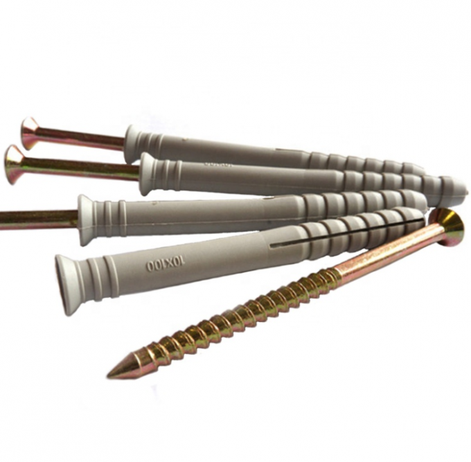 Nylon Plastic Expansion Anchor Bolt Nail In Anchors