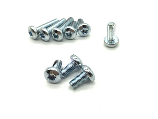 China Alloy Steel Pan Head Torx Screws Zinc Plated With 0.4 Mm Thread Pitch supplier
