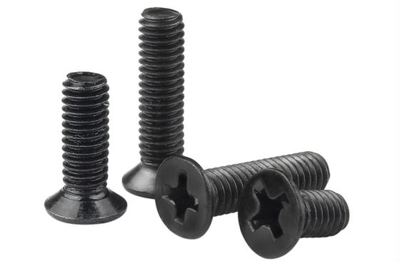 NEW 100-Pack: #6-32 x 1/2 in. Black Oxide Phillips Flat Head Heat-Sink