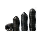 Carbon Steel Black Oxide Hexagon Socket Set Screws With Cone Point DIN 914