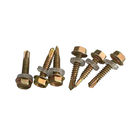 Color Zinc Hexagon Flange Drilling Screw With Tapping Screw Thread Hexagon Flange Drilling Screw