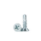 Cross Recessed Countersunk Head Drilling Screw With Blue White Zinc Drilling Screw