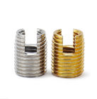 Customized Type 302 Slotted Stainless Steel M2 M3 M4 M5 M6 M24 Thread Repair Insert Slotted Self Tapping Screw Sleeve