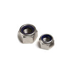 Nylon Nut Stainless Steel DIN985 Prevailing Torque Type Hexagon Thin Nuts With Non Metallic Insert