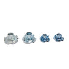 Tee Nuts With Pronge DIN 1624 Blue White Zinc Tee Nuts With Pronge Four Claw Tee Nut For Furniture